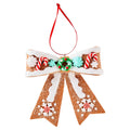 Multicolor Clay Dough Gingerbread Bow Christmas Ornament, 4", by Holiday Time