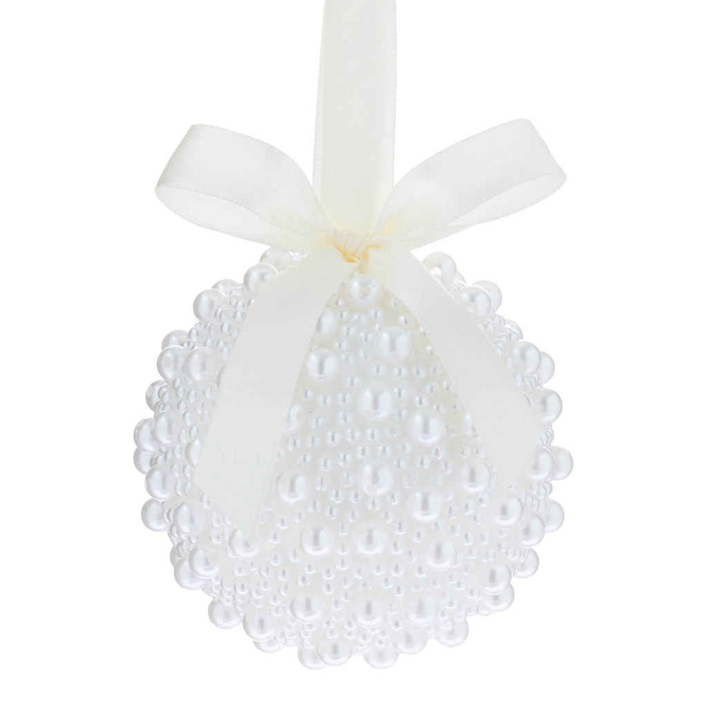 Cream Pearl Ball Christmas Ornament, 3.8", by Holiday Time
