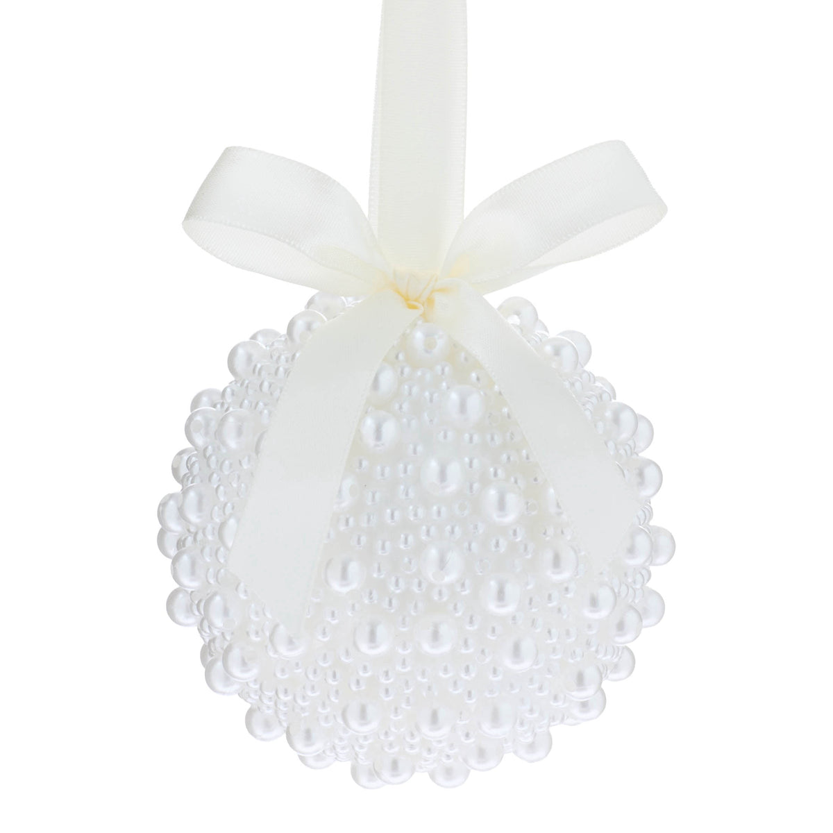 Cream Pearl Ball Christmas Ornament, 3.8", by Holiday Time