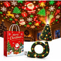 Christmas Projector Light Tree-Shaped, HD Plug Christmas Projector for Wall and Ceiling Decor, USB Indoor Christmas Light for Room, Party and Seasonal Displays