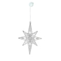 Christmas Window Star Lights Bethlehem Christmas Lights 8x6 inches Plastic Lighted Star Tree Topper Large Hanging Window Lights LED Star Window Silhouette Decoration for Holiday