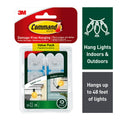 Command Indoor and Outdoor Light Clips, Clear, Hang Lights, 24 Clips and 28 Strips, Holiday Decorations