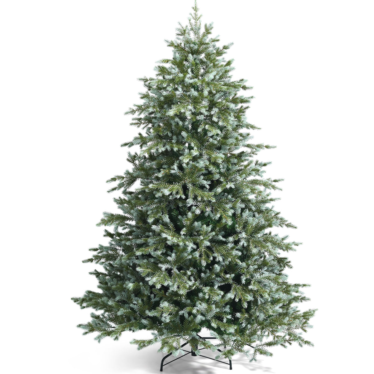 Costway 6ft Artificial Christmas Spruce Hinged Tree w/ 892 Mixed PE & PVC Tips