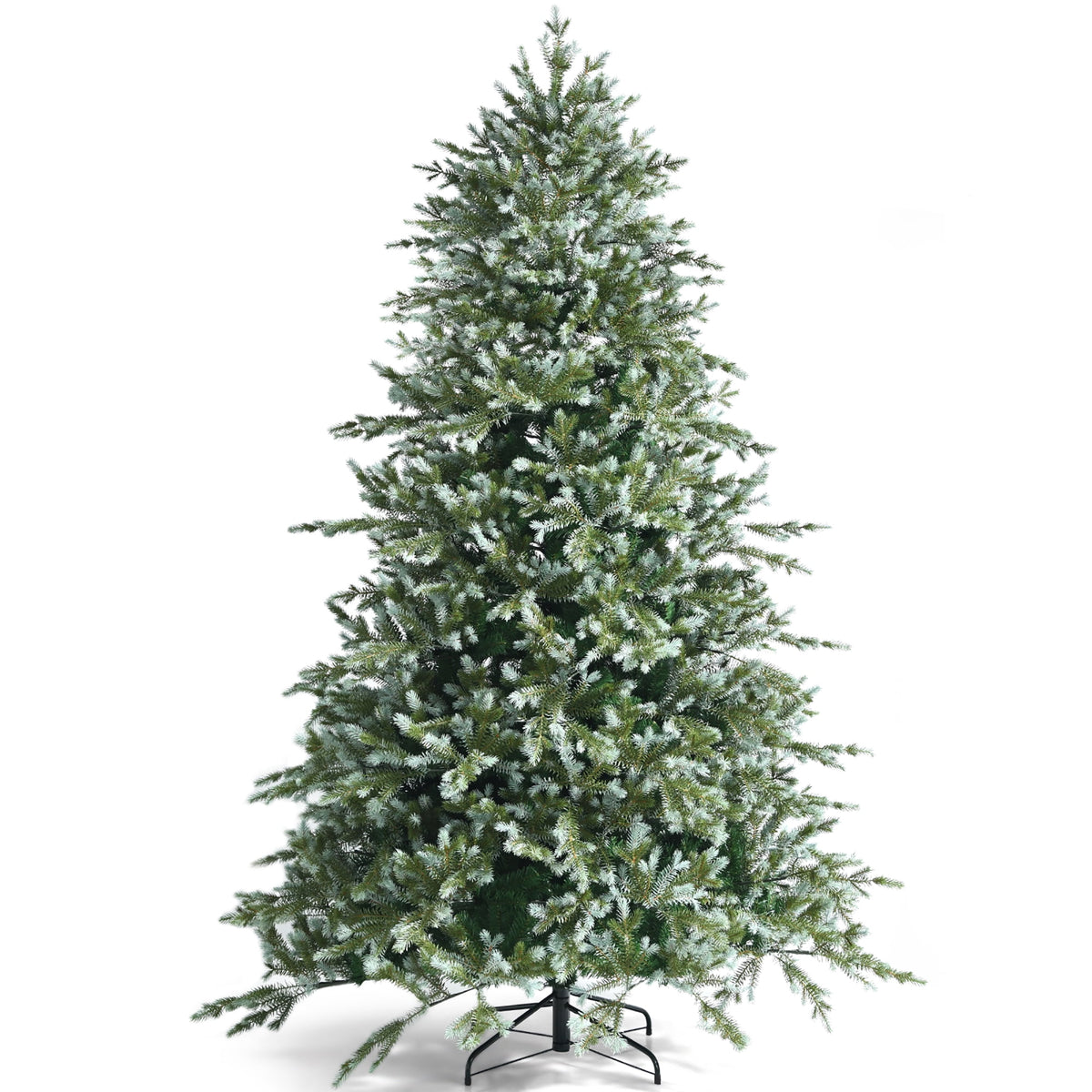 Costway 6ft Artificial Christmas Spruce Hinged Tree w/ 892 Mixed PE & PVC Tips