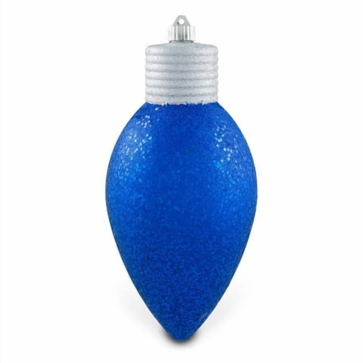 Dark Blue Glitter Jumbo C9 Bulb Shatterproof Christmas Ornament, 12", by Holiday Time