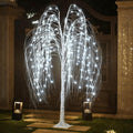 Dreisshy Artificial Christmas Twinkling Trees, 180 LED Willow Tree Lights, Fiber Optic Lights, Willow Christmas Tree Light for Indoor Party Home, Christmas Decorations, color