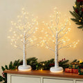 EAMBRITE Birch Tree with Lights, Lighted Twinkle Christmas Tree Fairy Light Spirit