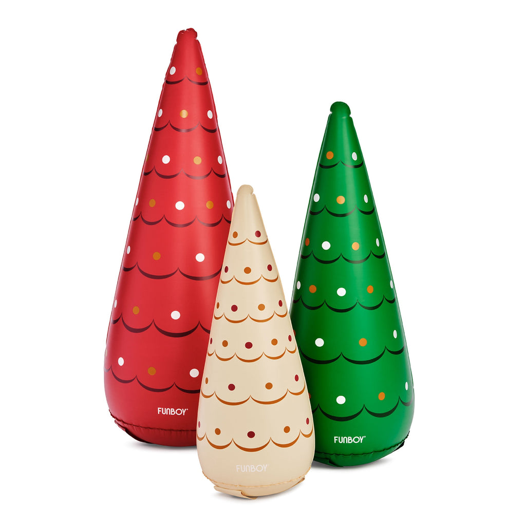 Funboy Inflatable Holiday Tree Cones, 3-Pack – Indoor/Outdoor Christmas Decorations