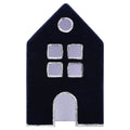 Velvet-Feel House Christmas Decoration, Blue and Silver, 8", by Holiday Time