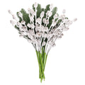Snow-Flocked White Pinecones and Greenery Decorative Christmas Picks, 21", by Holiday Time