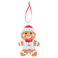 Multicolor Clay Dough Gingerbread Boy with Hat Christmas Ornament, 4.5", by Holiday Time
