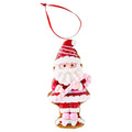 Multicolor Clay Dough Gingerbread Santa Christmas Ornament, 5", by Holiday Time