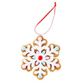 Multicolor Clay Dough Gingerbread Snowflake Christmas Ornament, 4", by Holiday Time