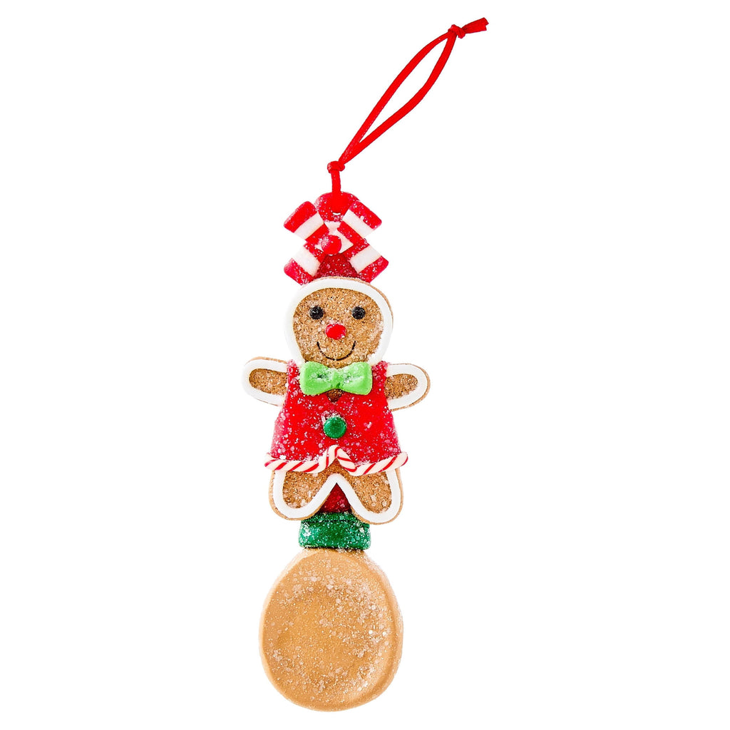 Multicolor Clay Dough Gingerbread Spoon Christmas Ornament, 5.5", by Holiday Time
