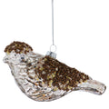 Brown Beaded Glass Bird Christmas Ornament, 2.8", by Holiday Time