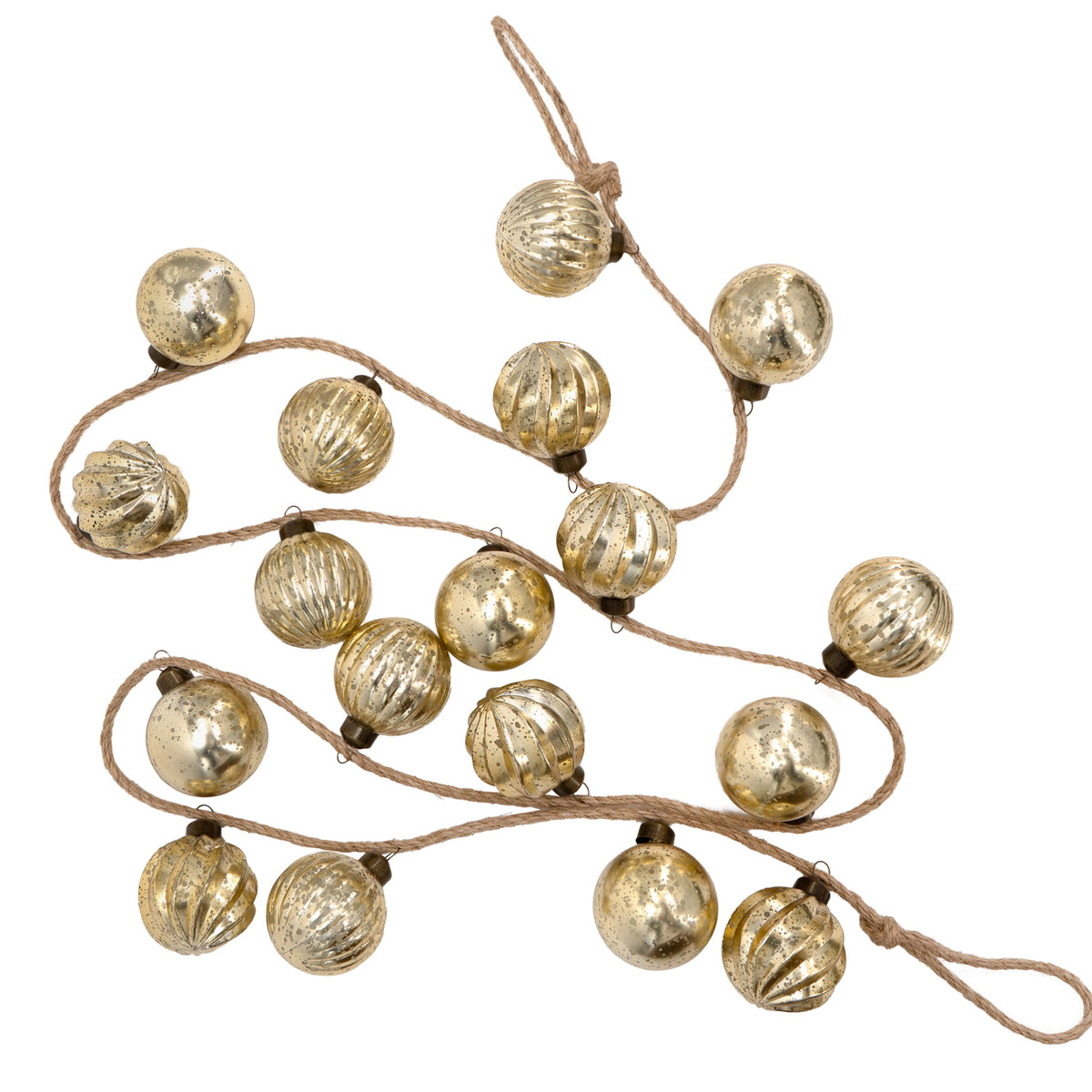 My Texas House Shatterproof Ornament Christmas Garland, Gold, 6'