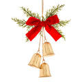Gold/Green/Red Bell Cluster Christmas Ornament, 9", by Holiday Time