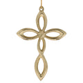 Gold Metal Cross Christmas Ornament, 5", by Holiday Time