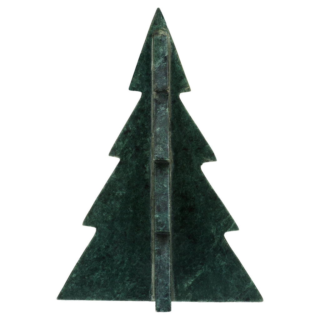Marble Tree Christmas Decoration, Green, 8.5", by Holiday Time