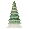 Ceramic Tree Christmas Decoration, Green and White, 10.5", by Holiday Time