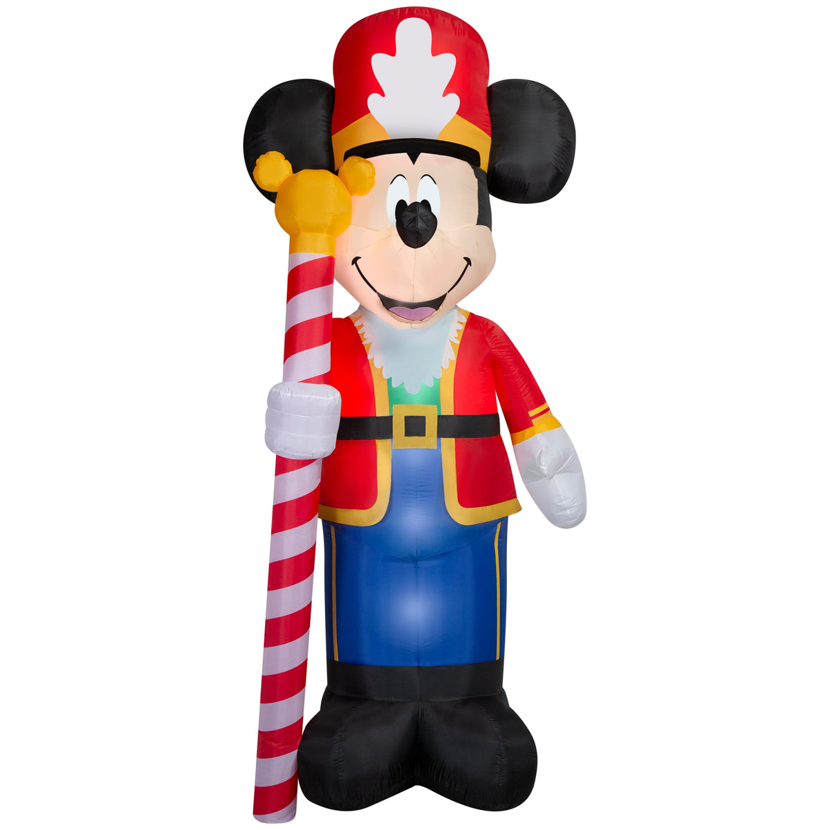 Gemmy Airblown Disney Mickey as Nutcracker Christmas Inflatable, 10-Ft, LED Yard Decor