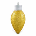 Gold Glitter Jumbo C9 Bulb Shatterproof Christmas Ornament, 12", by Holiday Time