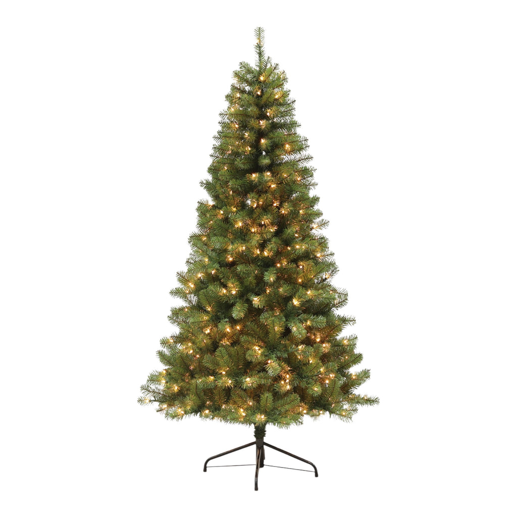 Good Tidings 7.5-Foot Pre-Lit Vermont Christmas Tree with 400 Clear Lights