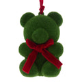 Green and Red Moss Bear Christmas Ornament, 4.8", by Holiday Time