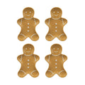 Holiday Time Gingerbread Man Appetizer Plates, 4-Pack