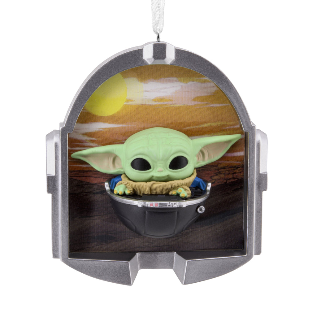 Hallmark Ornament (Star Wars: Mandalorian Grogu Funko Lenticular, 1 Count