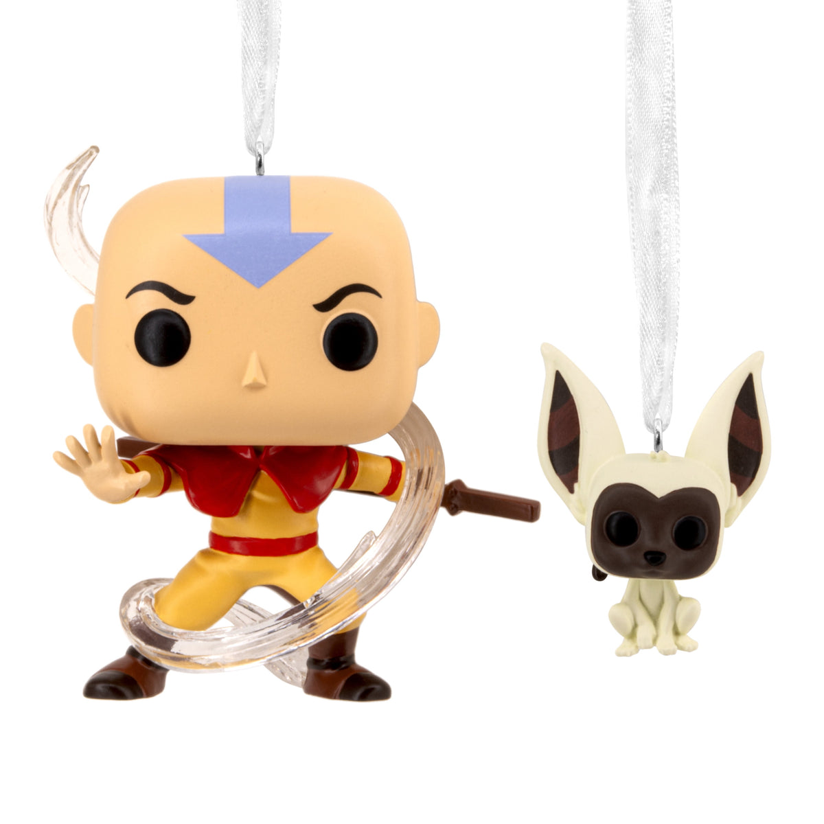 Hallmark Ornament (The Last Airbender Aang Momo Funko), Set of 2, 1 Count