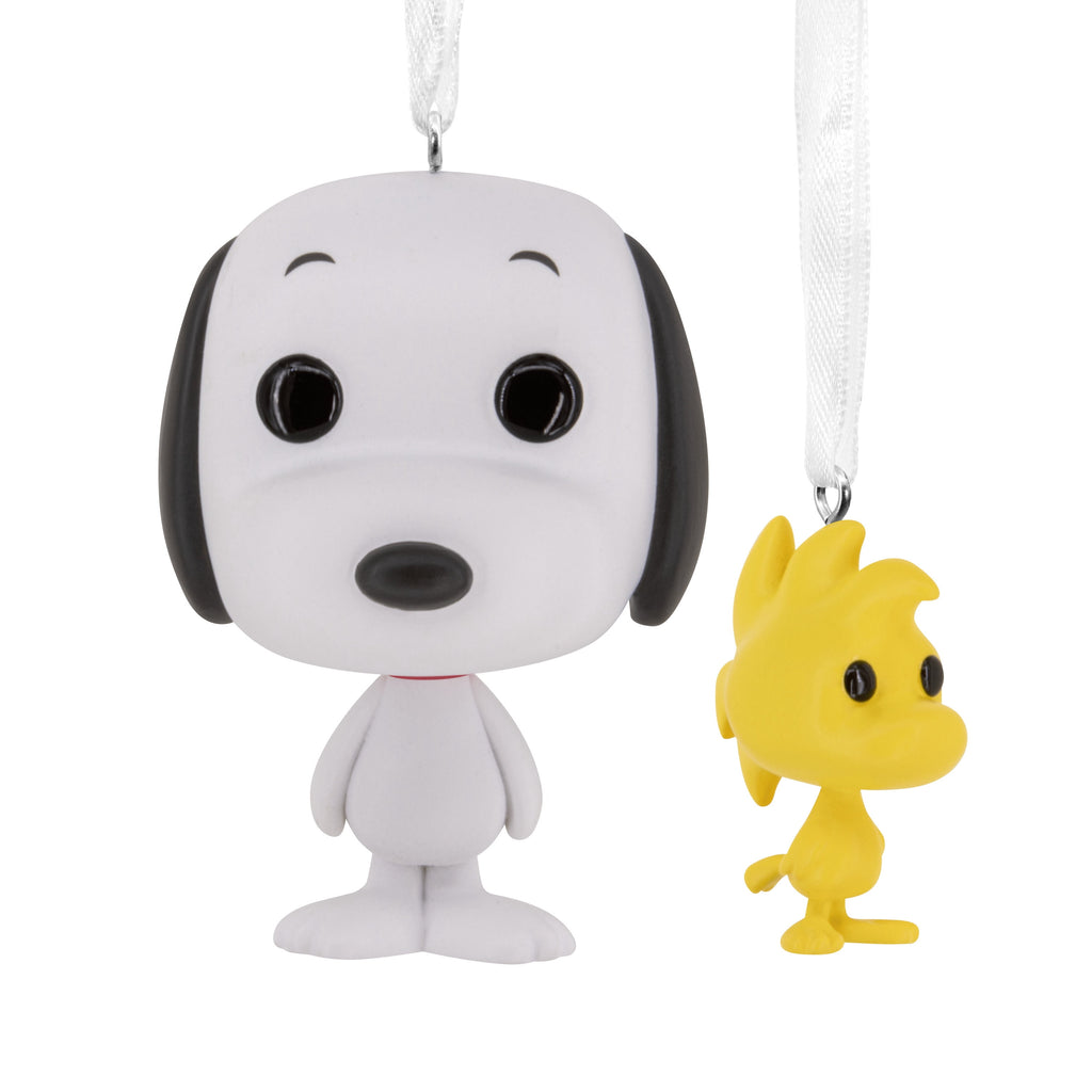 Hallmark Christmas Ornaments (Snoopy and Woodstock Funko POP!), Set of 2