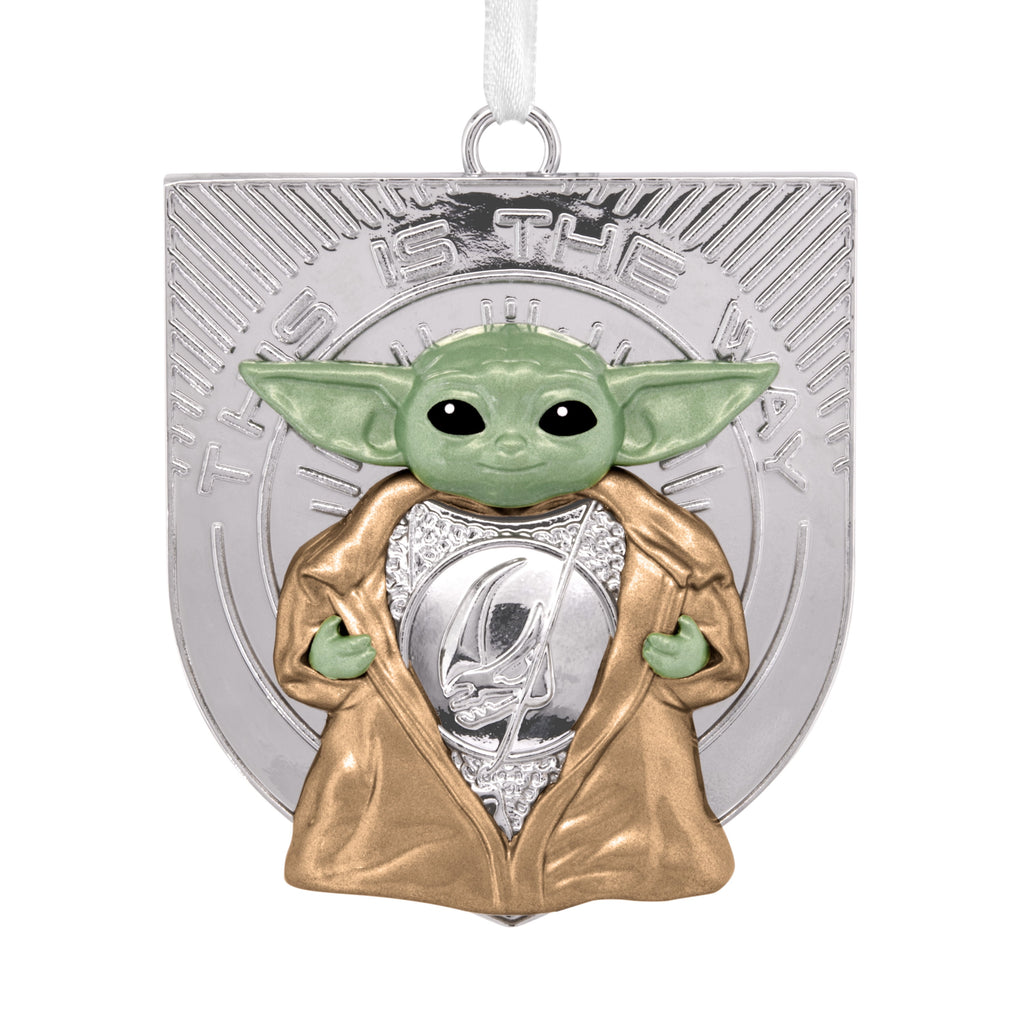 Hallmark Christmas Ornament (Star Wars: The Mndlrian Grogu, Metal), 1 Count