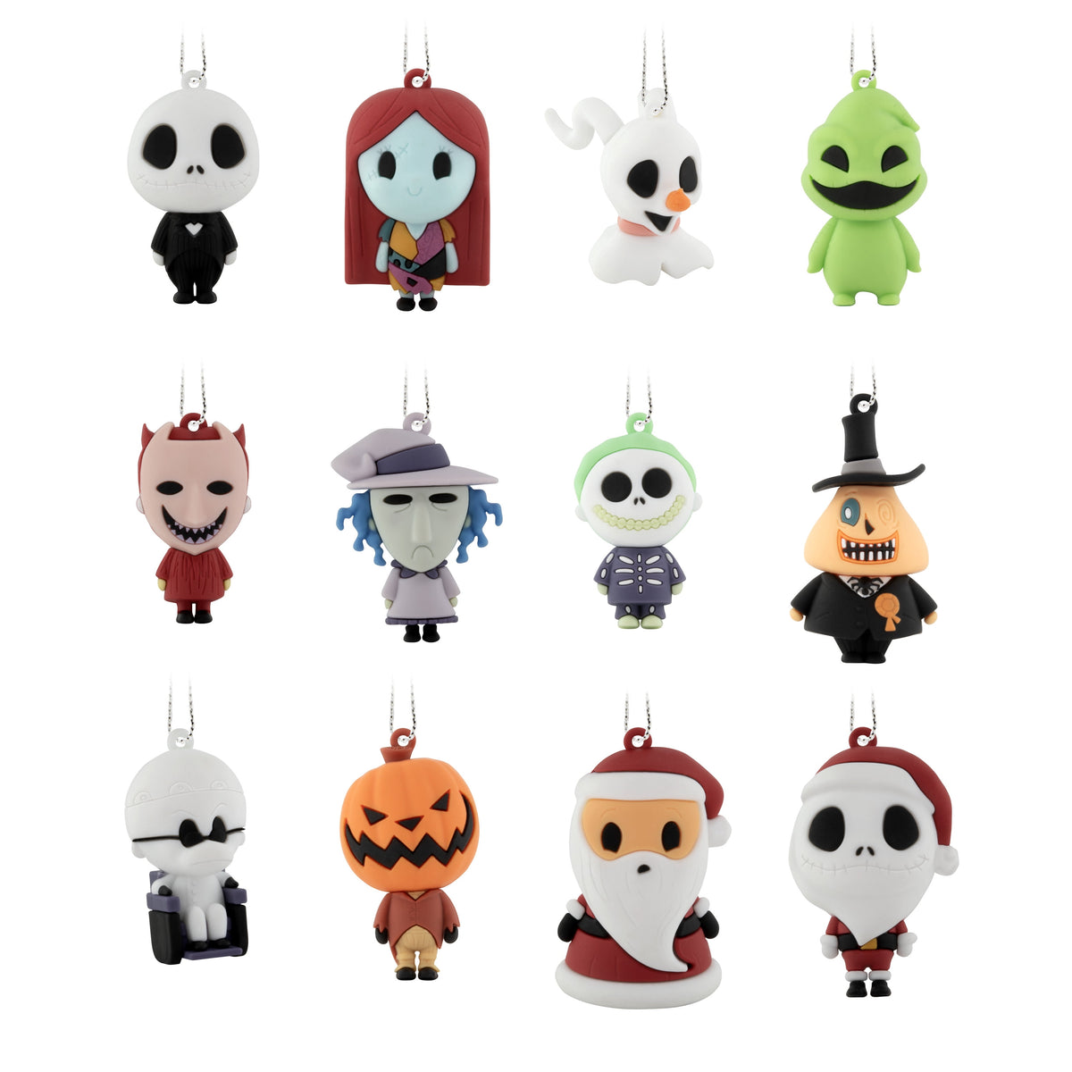 Hallmark Calendar 12 Mini Ornaments (Nightmare Before Christmas), 1 Count