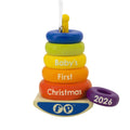 Hallmark Ornament (Fisher-Price Rock-A-Stack Baby's 1st Christmas), 1 Count