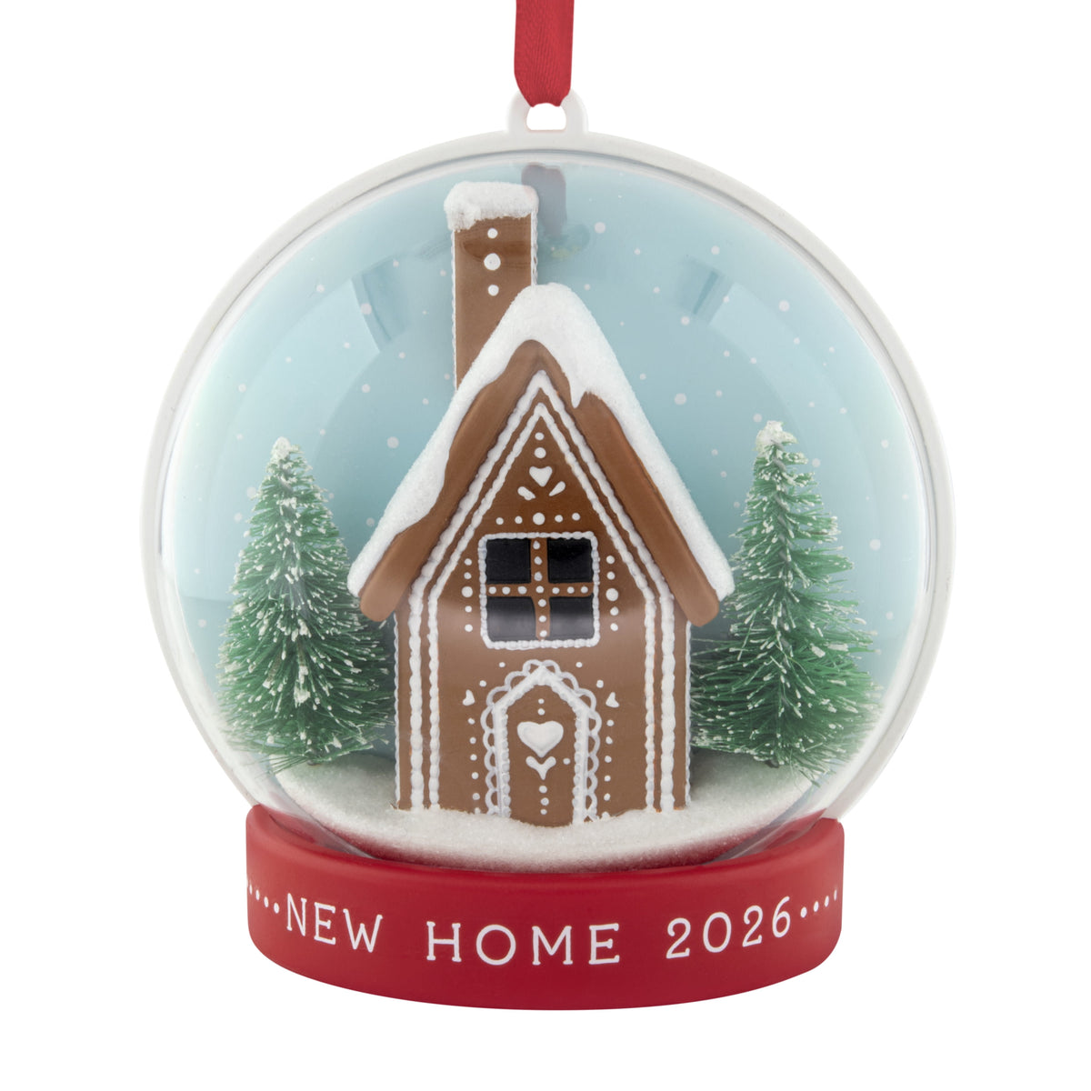 Hallmark Ornament (Gingerbread House Snow Globe New Home 2026), 1 Count