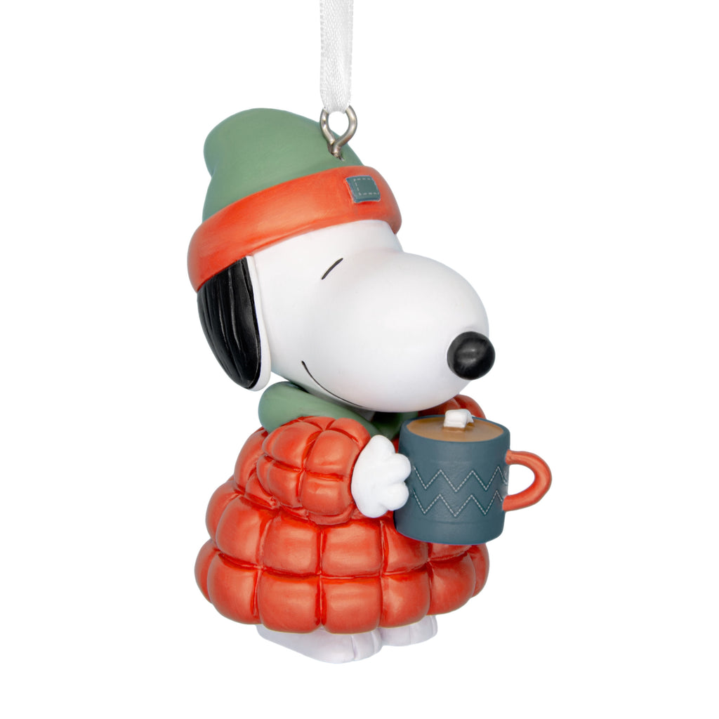 Hallmark Christmas Ornament (Peanuts Snoopy With Hot Cocoa), 1 Count