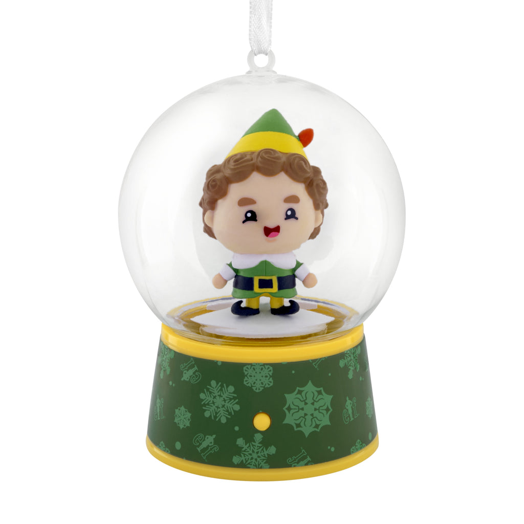 Hallmark Christmas Ornament (Elf Buddy Globe With Motion), 1 Count