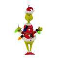 Hallmark Christmas Ornament (Grinch With String Lights), 1 Count