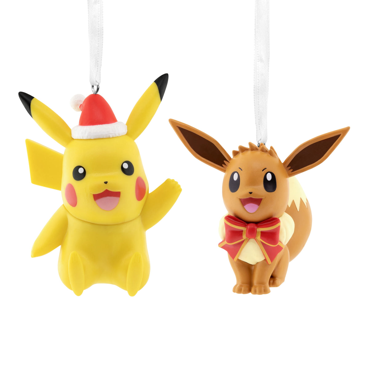 Hallmark Christmas Ornaments (Pokémon Pikachu and Eevee), Set of 2, 1 Count