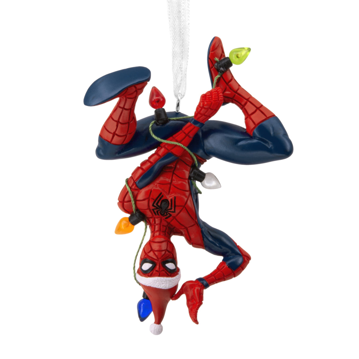 Hallmark Christmas Ornament (Marvel Spider-Man Hang from Lights), 1 Couny