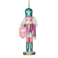 Pink and Green Wood Nutcracker Christmas Ornament, 5.3", by Holiday Time
