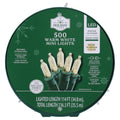 Indoor/Outdoor 500-Count LED Mini Christmas String Lights, Warm White, Green Wire, 114', by Holiday Time
