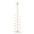 Indoor/Outdoor LED 8-Function Color-Changing Spiral Christmas Tree, Cool White to Multicolor, 6', by Holiday Time