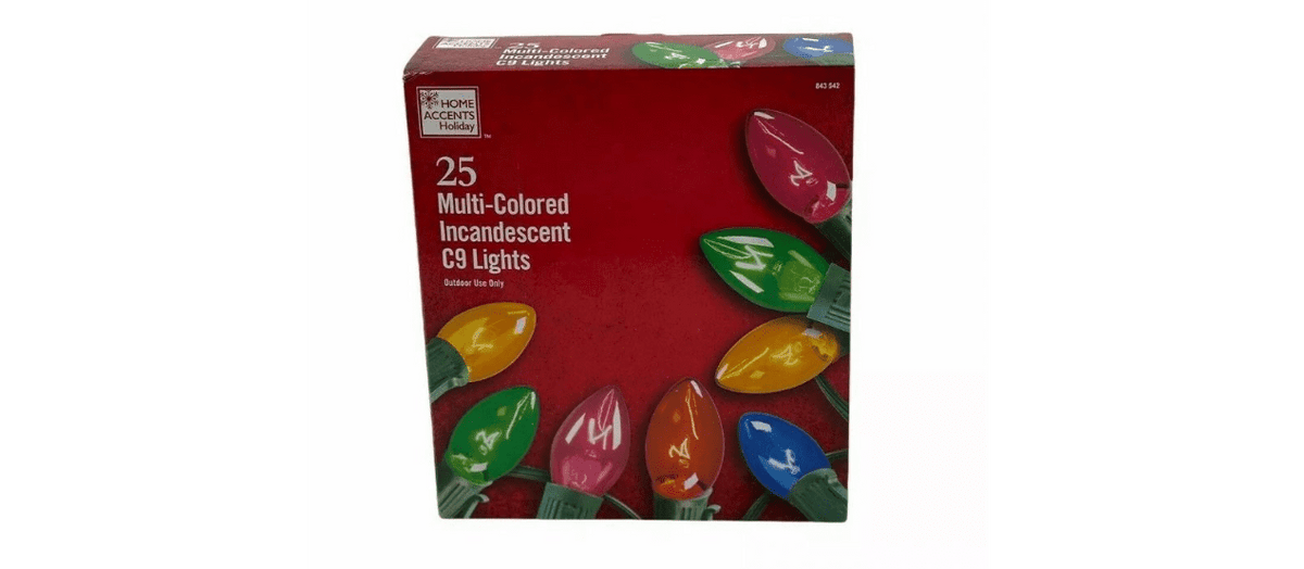 Home Accents Holiday 25L Multi Christmas String Lights