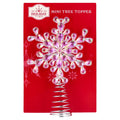 Mini Snowflake Christmas Tree Topper, Iridescent, 7", by Holiday Time