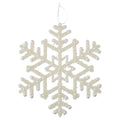 White Pearl Jumbo Snowflake Christmas Ornament, 14", by Holiday Time