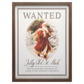 Jolly Old Saint Nick Framed Christmas Wall Art, Multicolor, 12" x 16", by Holiday Time
