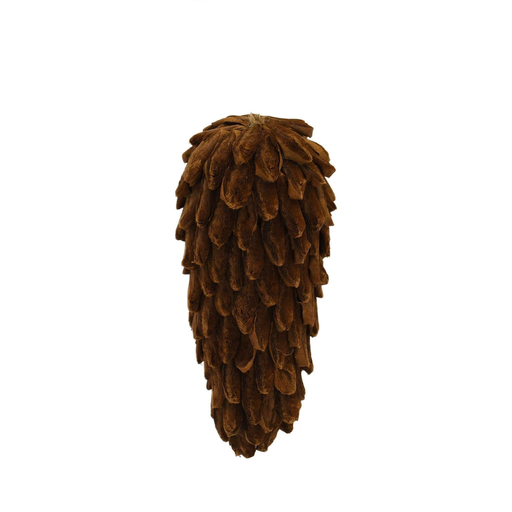 Brown Jumbo Fabric Pinecone Christmas Ornament, 7", by Holiday Time
