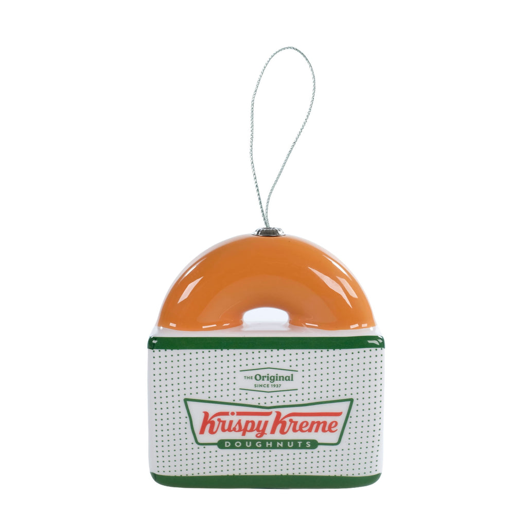 Krispy Kreme Doughnut Box Figural Christmas Tree Ornament